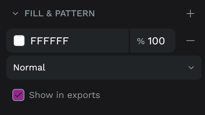 show board fill in exports